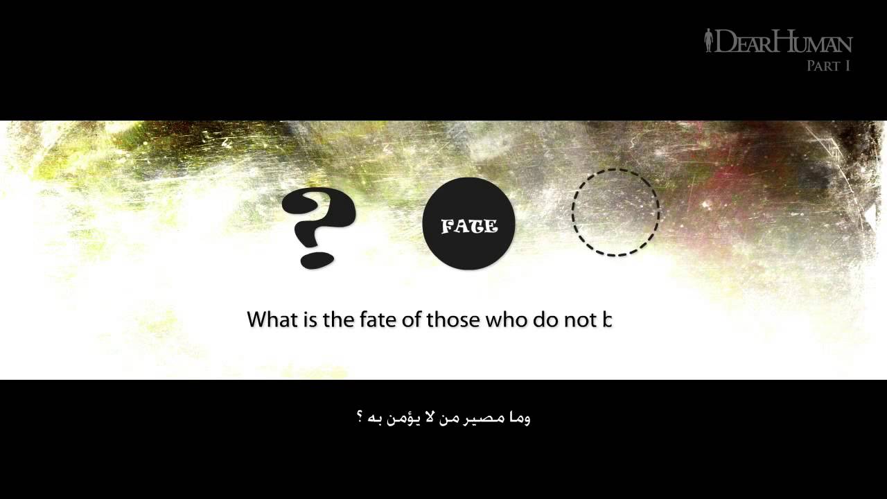 Dear human Why do you believe in this ? Part 1