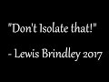 Don T Isolate That