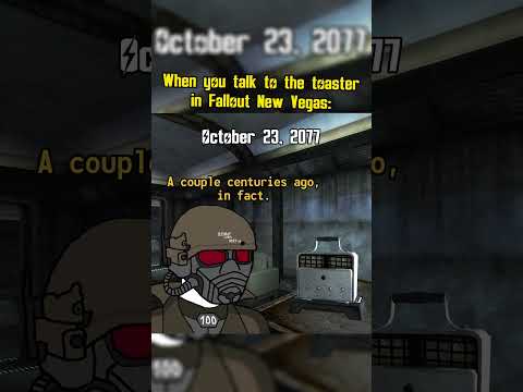 When you talk to the toaster in Fallout New Vegas Old World Blues DLC: #fallout #memes #shorts