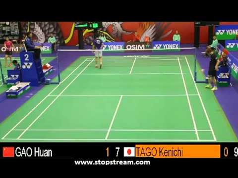 R32 - MS - TAGO Kenichi vs GAO Huan - 2013 Hong Kong Open