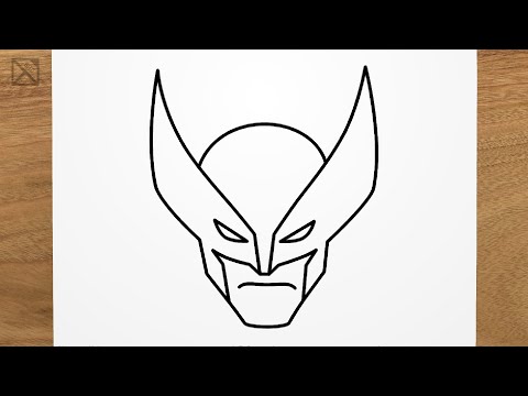 How to draw WOLVERINE (X-men - Marvel) step by step, EASY