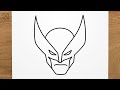 How To Draw WOLVERINE X Men Marvel Step By Step EASY