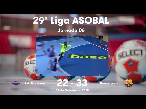 LIGA ASOBAL J06: BM. Benidorm - Barça Lassa 22-33