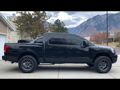 Nissan Titan: instalación de escape catback JBA + elevación de 3" (piezas Dirt King UCAS, espacia...