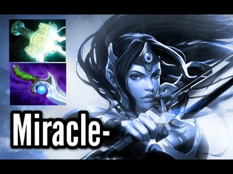 Miracle-  Mirana Solo Mid Carry Build -  Ranked Match Gameplay Dota 2