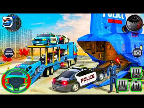 US Police CyberTruck Car Transporter: Cruise Ship - Android GamePlay - Car Transporter Android