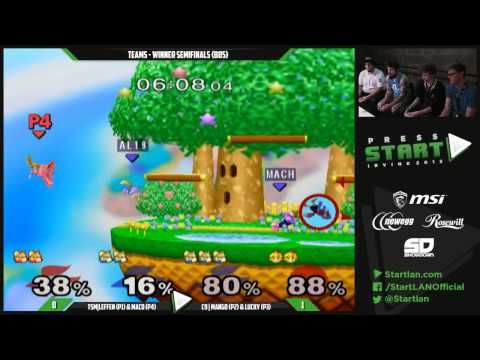 Press Start Day 2 - Teams - Winner Semis: TSM|Leffen & MacD vs C9|Mang0 & Lucky