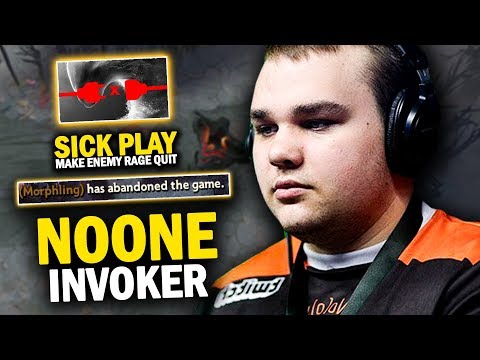 NoOne Invoker vs Morphling Mid! It Really Hard For Invoker! EZ RAMPAGE + SUNSTRIKES KILL