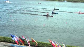 preview picture of video 'ICF Canoe Sprint Masters Championship 2012 / Brandenburg /C 1 200m 35 39 Final'