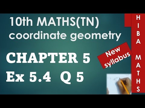 10th maths chapter 5 exercise 5.4 question 5 tn samacheer hiba maths