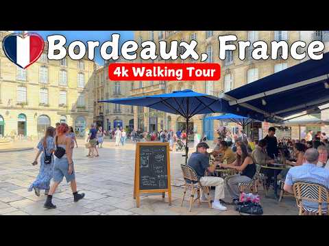 🇫🇷 Stunning 4K Walking Tour of Bordeaux, France | Ambient Sound & Scenic Views