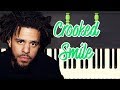 🎹J. Cole - Crooked Smile ft. TLC (Piano Tutorial Synthesia)❤️♫