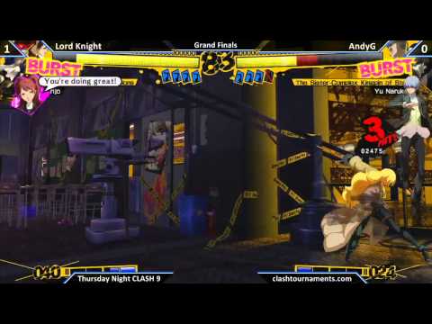 Persona 4 Arena - Lord Knight vs AndyG - Grand Finals - TNC9