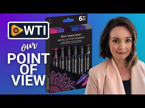 Spectrum Noir SN-MFLI-CWO6 Metallic Waterbased Flip Marker-Pack of 6-Cosmic - WTI product video review