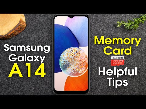 Samsung Galaxy A14 5G How to Install a Memory Card and Helpful Tips | H2TechVideos