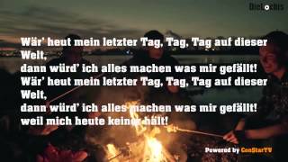 DieLochis - MEIN LETZTER TAG - [Lyrics on Screen] - Powered by ConStarTV