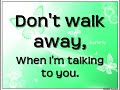 Dont Walk Away - Hannah Montana