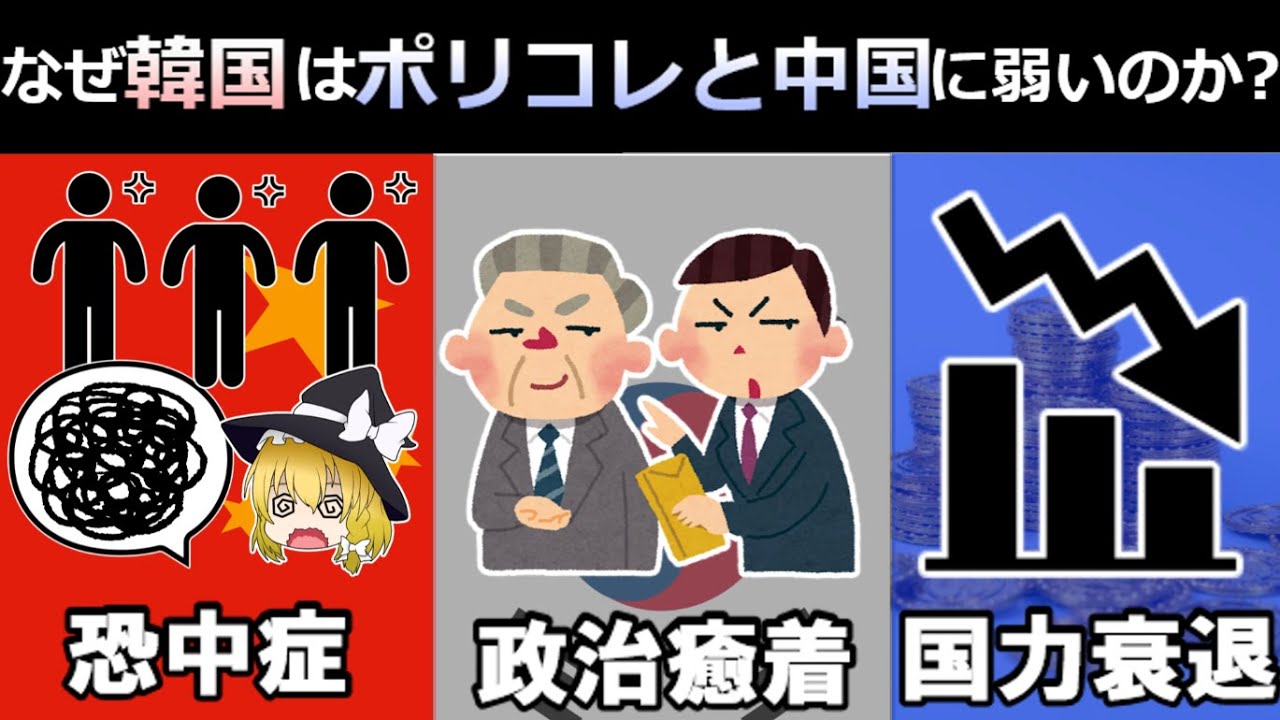 【ポリコレ】なぜ韓国は中国とポリコレに弱いのか？（ゆっくり解説）