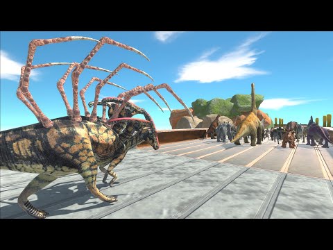 Trying to escape from ALIEN PARASAUROLOPHUS - Animal Revolt Battle Simulator ARBS