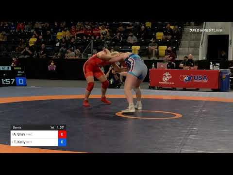 76 Kg Semis Adeline Gray New York Athletic Club Vs Tristan Kelly Betterman Elite Wrestling