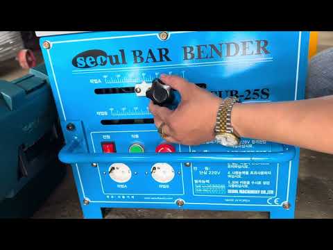 Hướng dẫn sử dụng  máy uốn sắt Hàn Quốc phi 25