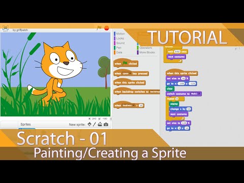 Scratch Tutorial 01 Painting a Sprite