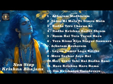 🌿 Top 12 Krishna Bhajans Collection | Nonstop Radha Krishna Songs | Morning Bhakti & Meditation 🌺