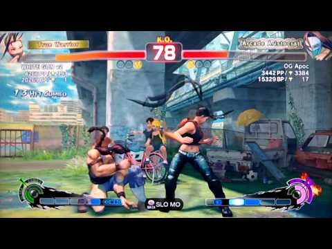 SSF4 AE:2012 WHITE GUN v2 (Ibuki) vs OG Apoc (Vega)