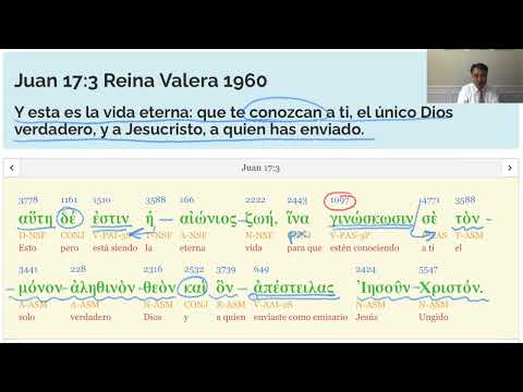 Juan 17:1-5 Interpretación en griego bíblico - Análisis sintáctico gramatical | LOGOS K LOGOS