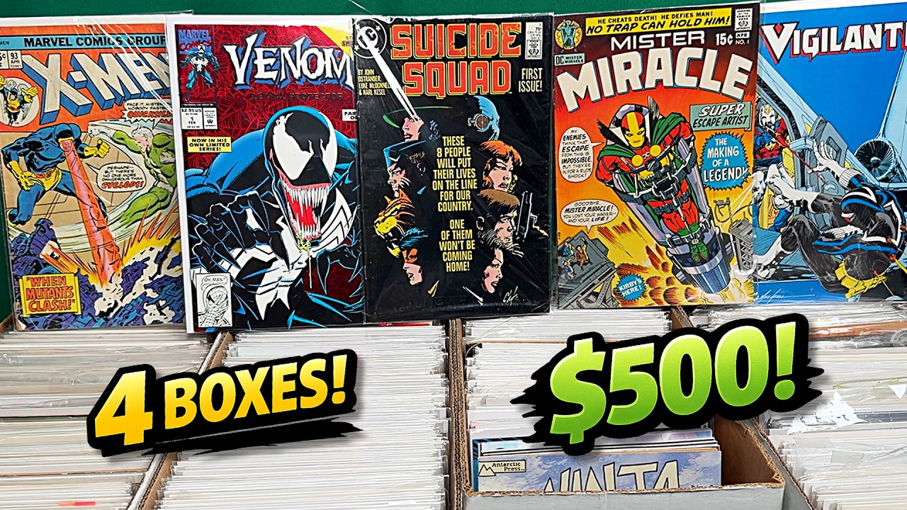 I Went Comic Book Hunting and Ended Up Buying 4 Short Boxes for $500!