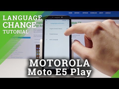How to Change Language on MOTOROLA Moto E5 Play - Set Up Language