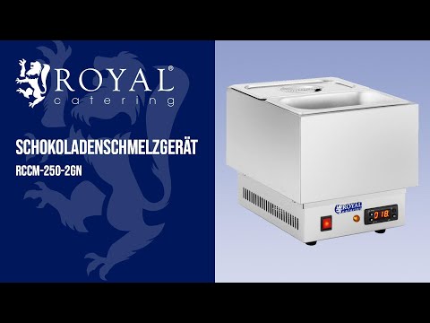 Video - Schokoladenschmelzgerät - 2 GN 1/4 Behälter