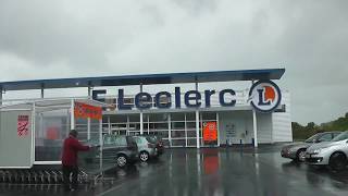 preview picture of video 'Driving From The Bricomarché, ZA Goasnel, Rostrenen To E.Leclerc Supermarché, Plouguernével, France'