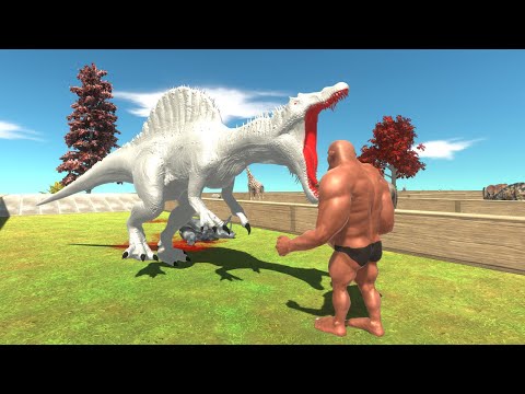 Spinosaurus Albino Death Run - Animal Revolt Battle Simulator