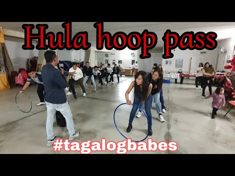 HULA HOOP PASS GAME / TEAM BUILDING ACTIVITY/ Games with friends  #games #teamwork #funnygame
