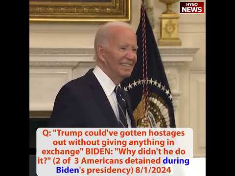Biden: on hostage daughter, Why didn't Trump do it? Harris ignores questions read from binder