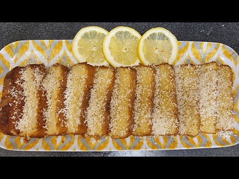 Lime and coconut drizzle cake