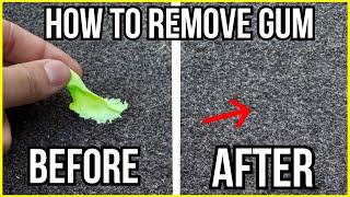 How to remove gum from any carpet
