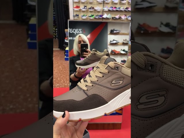 Vídeo relacionado con Skechers Zapatillas Uno Court de caña Baja para Hombre, Brown, 41 EU