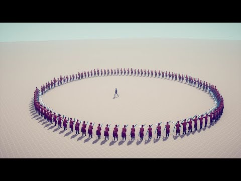 SUPER TAEKWONDO(kevin) vs CIRCLE OF 100 UNITS - TABS - Totally Accurate Battle Simulator