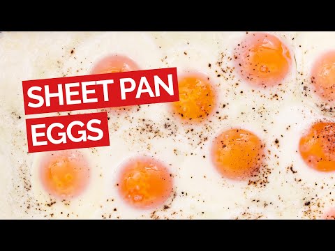 Easy Sheet Pan Fried Eggs