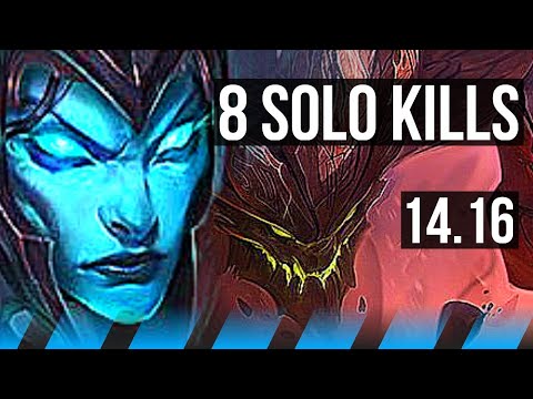 KALISTA vs MALPHITE (MID) | 8 solo kills, 900+ games | EUW Master | 14.16