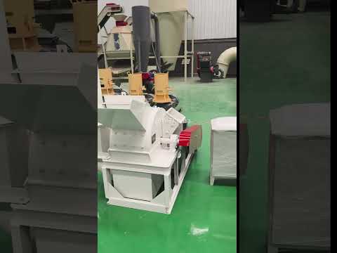 Flat die wood pellet production line