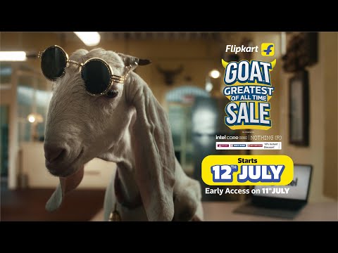 Flipkart's 'GOAT Sale' campaign.