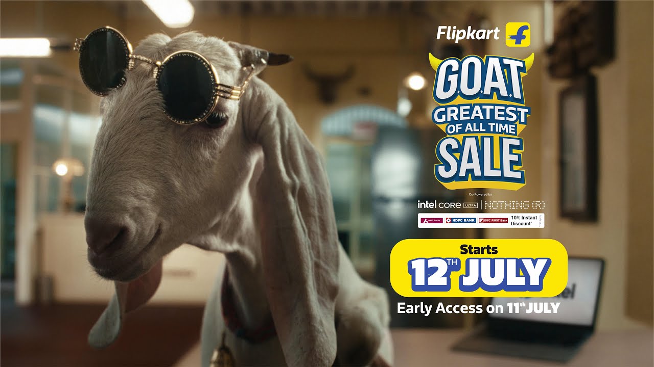 Flipkart's 'GOAT Sale' campaign.