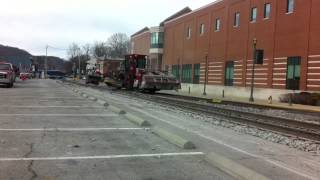 preview picture of video 'RJ Corman Railroad Maintenance Frankfort Kentucky 2-15-11'