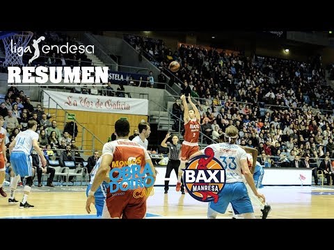 Monbus Obradoiro - BAXI Manresa (90-97) RESUMEN // Jornada 13 Liga Endesa