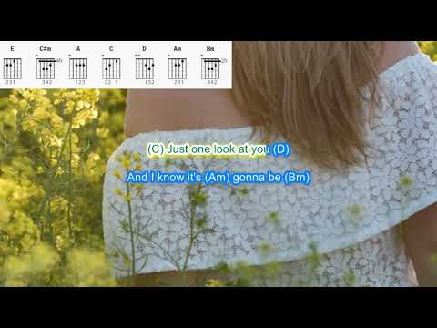 Lovely Day by Bill Withers play along with scrolling guitar chords and lyrics