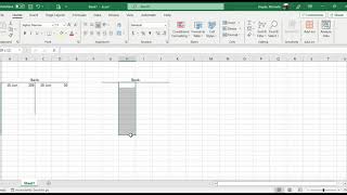 How to create a T-account in Excel