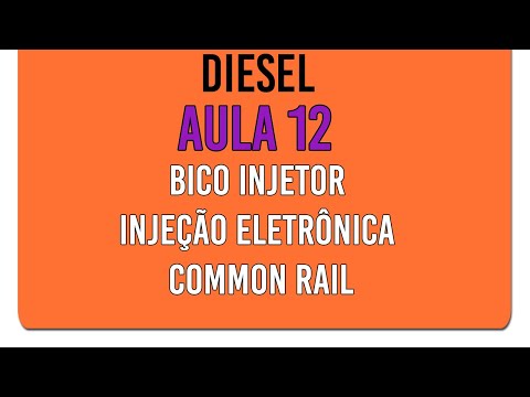 Curso Diesel Aula 12 Bico injetor injeção eletrônica common rail